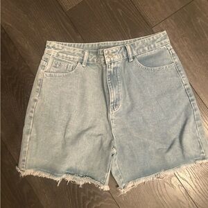Sky Blue Denim Shorts